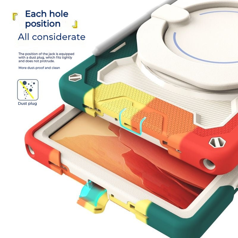 Cargue la imagen en el visor de la galería, Samsung Galaxy Tab A9 2023 8.7&quot; (SM-X110 / X115) - 360 Degree  Fully Wrapped Silicone Shockproof Case With Holder - Polar Tech Australia
