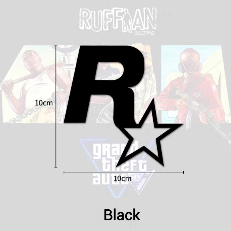 Chargez l&#39;image dans la visionneuse de la galerie, R Star Car Stickers Electric Game Around GTA5 Speed Car Body Scratch Stickers Fuel Tank Cover Stickers - i-Station Mobile Phone &amp; Electronic Device Repair and Accessories
