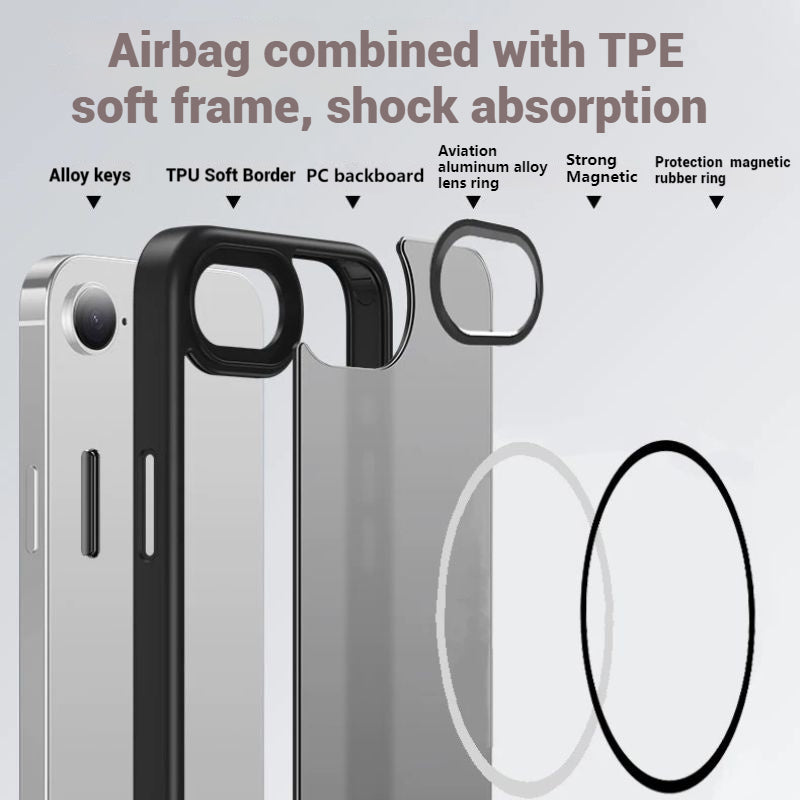 Cargue la imagen en el visor de la galería, [Magsafe Compatible] Apple iPhone 16e - Full Coverage Matte Skin-friendly Airbag Shockproof Case - Polar Tech Australia
