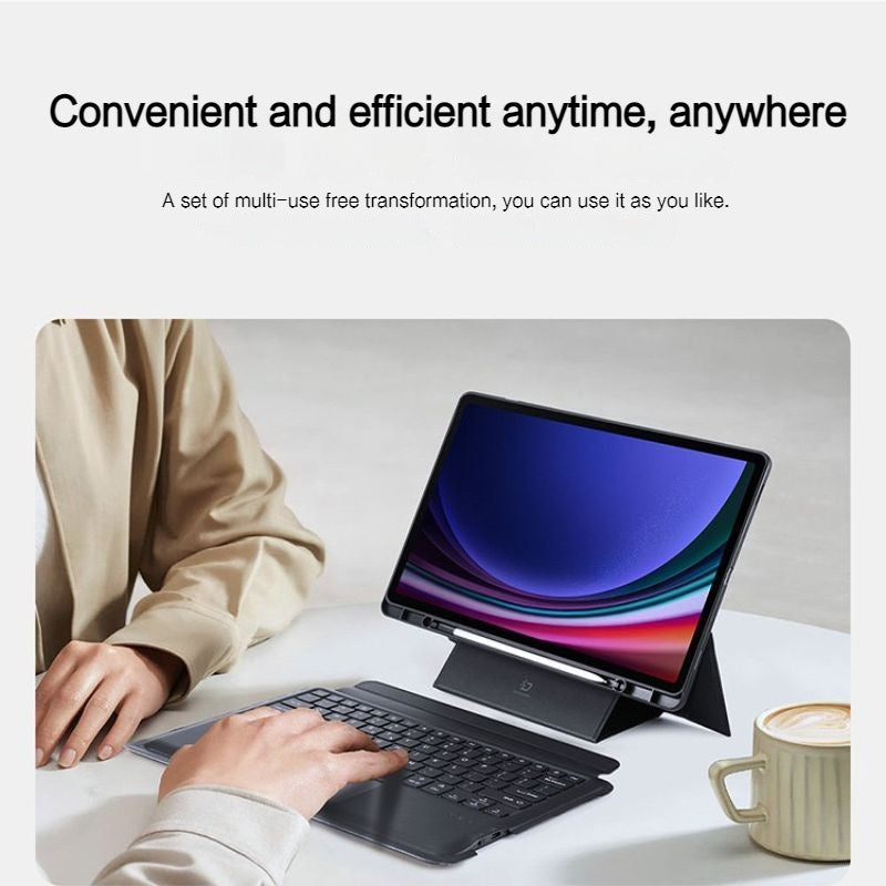Cargue la imagen en el visor de la galería, [Detachable] Samsung Galaxy Tab S10 FE Plus (2025) 13.1“ - Multi Functional PU Leather Magnetic Bluetooth Keyboard Case - i-Station Mobile Phone &amp; Electronic Device Repair and Accessories
