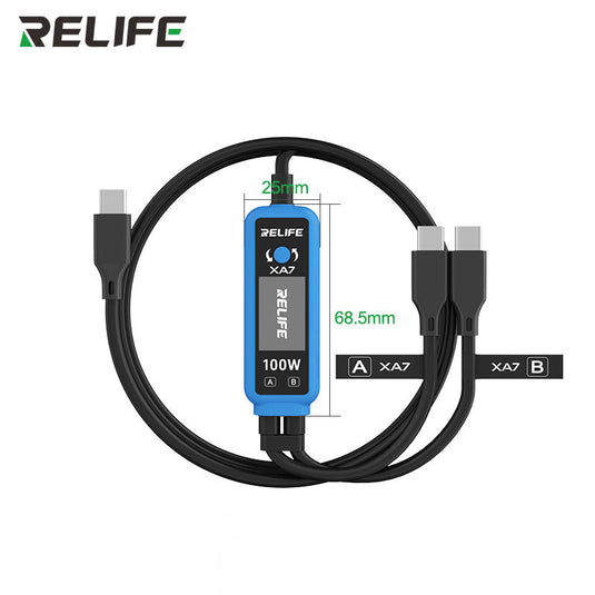[XA7] RELIFE Digital display 1-to-2 fast charging cable