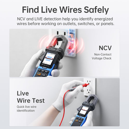 [DMC-600 / DMC-600A] FNIRSI Smart Digital Burn-Proof High-Precision Current Clamp Multimeter - Polar Tech Australia