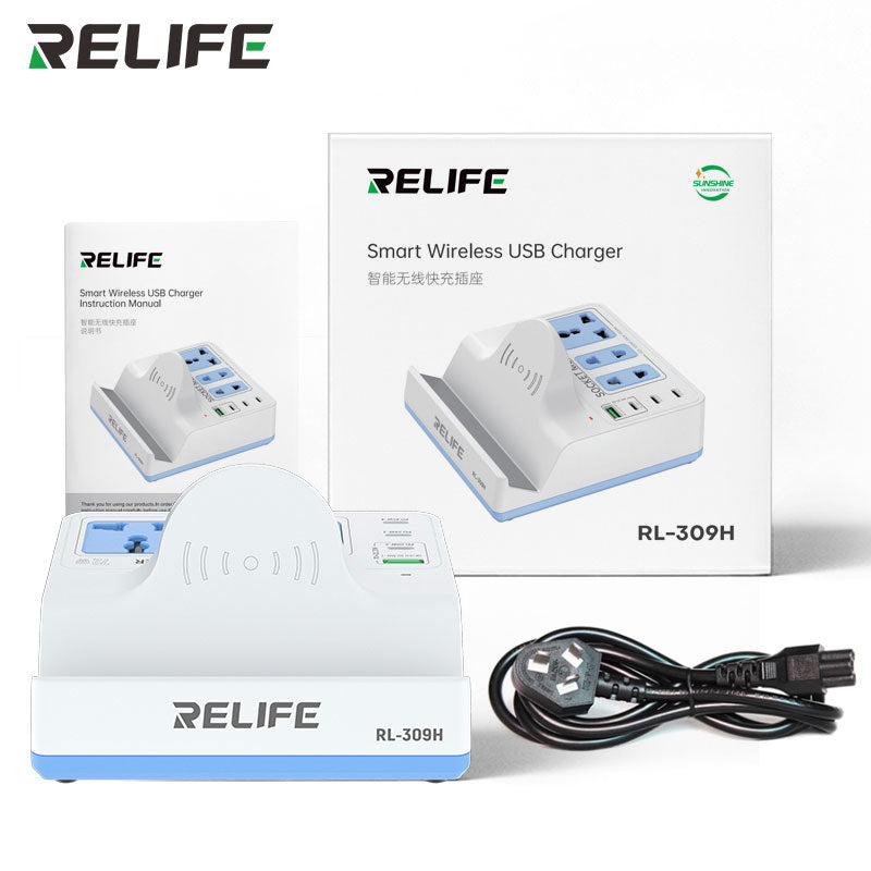 Load image into Gallery viewer, [RL-309H] RELIFE 72W Wireless Fast Charger with Smart Power Socket - Polar Tech Australia
