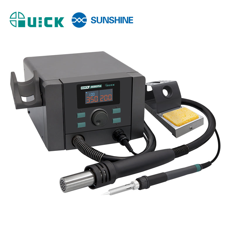 Load image into Gallery viewer, [QUICK 8686 Pro] QUICK Two-in-One Repair System hot air rework Heat Gun and soldering functions in one intelligent station
