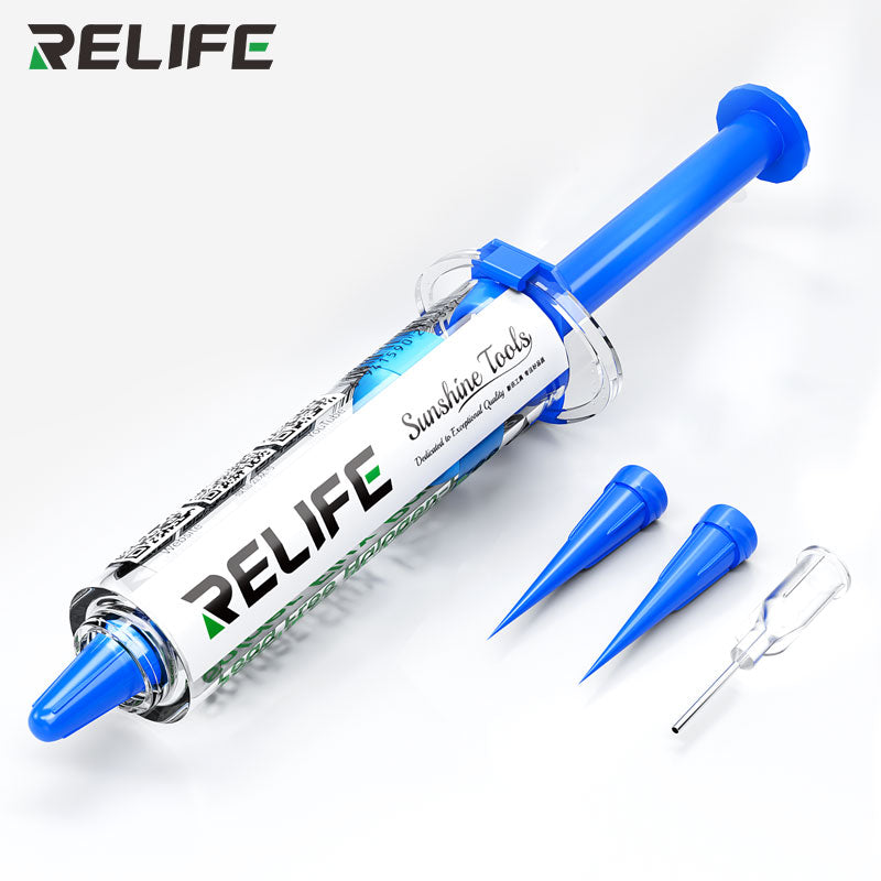 Cargue la imagen en el visor de la galería, [HW11] RELIFE Lead-Free &amp; Halogen-Free Soldering Flux – No-Clean Paste in Syringe Design
