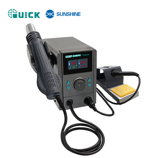 [QUICK 8586 Pro] QICK Two-in-One Repair System Hot Air Rework Heat Gun & Crafted with Ingenuity • Built for Professionals