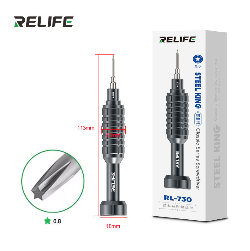 Chargez l'image dans la visionneuse de la galerie, [RL-730] Relife RL-730 Steel Cannon King Classic Series Strong Magnetic S2 Bits Screwdriver
