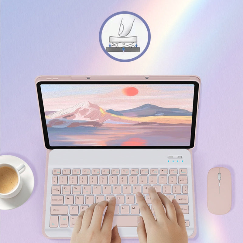 Cargue la imagen en el visor de la galería, Lenovo Tab M11 11.0&quot; 2024 (TB-330XU/330FU) - Detachable Magnetic Bluetooth Keyboard Case With Backlight and Mouse - Polar Tech Australia
