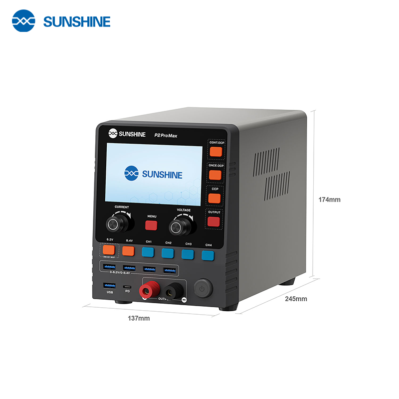 Cargue la imagen en el visor de la galería, [P2 Pro Max] SUNSHINE 330W 4-Segment Storage Channel High Precision Adjustable DC Stabilized Power Supply
