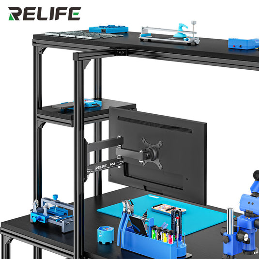 [MS3] RELIFE 360° Rotating Monitor Arm - Flexible, Space-Saving Mount for 14"–27" Monitors