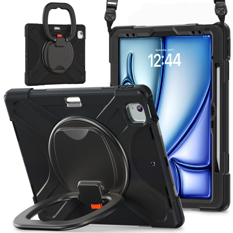 Cargue la imagen en el visor de la galería, Lenovo Tab M11 11.0&quot; 2024 (TB-330XU/330FU) - Multifunctional Shockproof Heavy Duty Series Case With Shoulder Strap
