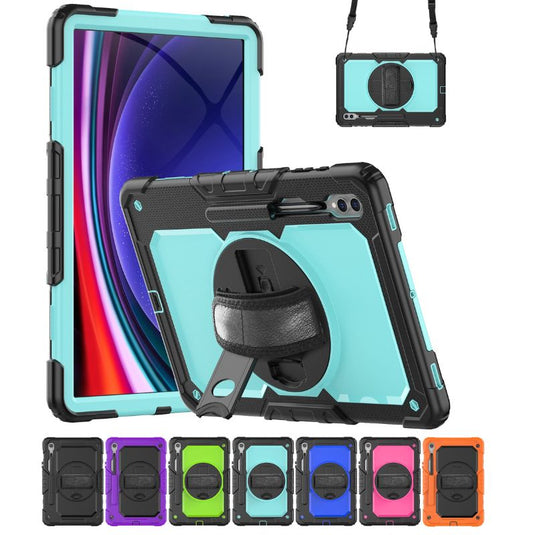 [Built-in Stand] Samsung Galaxy Tab S9/S9 FE/S10 FE 11” - 360 Degree Stand PC + Silicone Shockproof Case With Strap - Polar Tech Australia