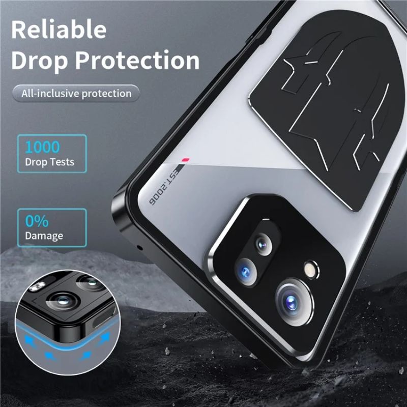 Cargue la imagen en el visor de la galería, ASUS Rog Phone 8 &amp; 8 Pro - Transparent Cooling Phone Essentials Series Case With Metal Lens Cover - Polar Tech Australia
