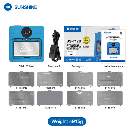 [SS-T12B] 13 in 1 SUNSHINE Intelligent Maintenance iPhone Mainboard Heating Platform
