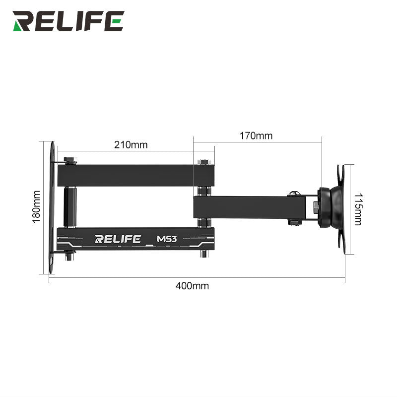 Load image into Gallery viewer, [MS3] RELIFE 360° Rotating Monitor Arm - Flexible, Space-Saving Mount for 14&quot;–27&quot; Monitors

