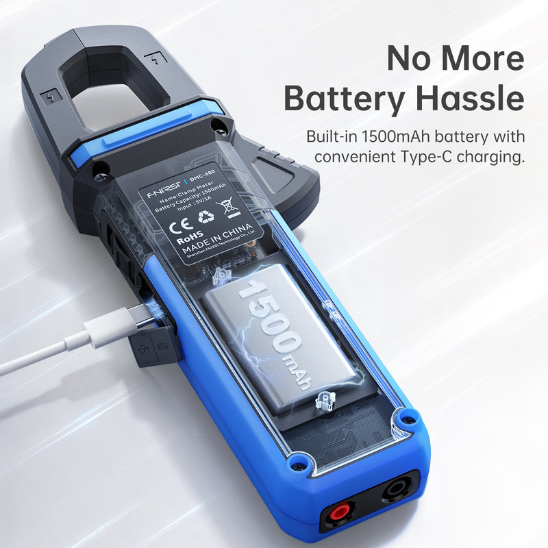 Load image into Gallery viewer, [DMC-600 / DMC-600A] FNIRSI Smart Digital Burn-Proof High-Precision Current Clamp Multimeter - Polar Tech Australia
