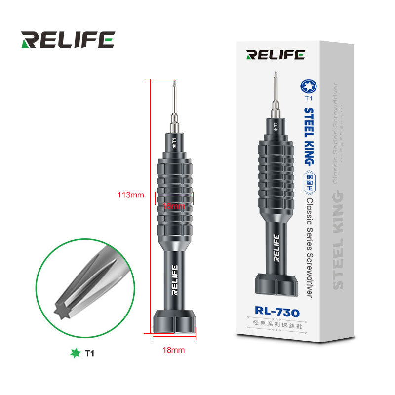 Chargez l'image dans la visionneuse de la galerie, [RL-730] Relife RL-730 Steel Cannon King Classic Series Strong Magnetic S2 Bits Screwdriver

