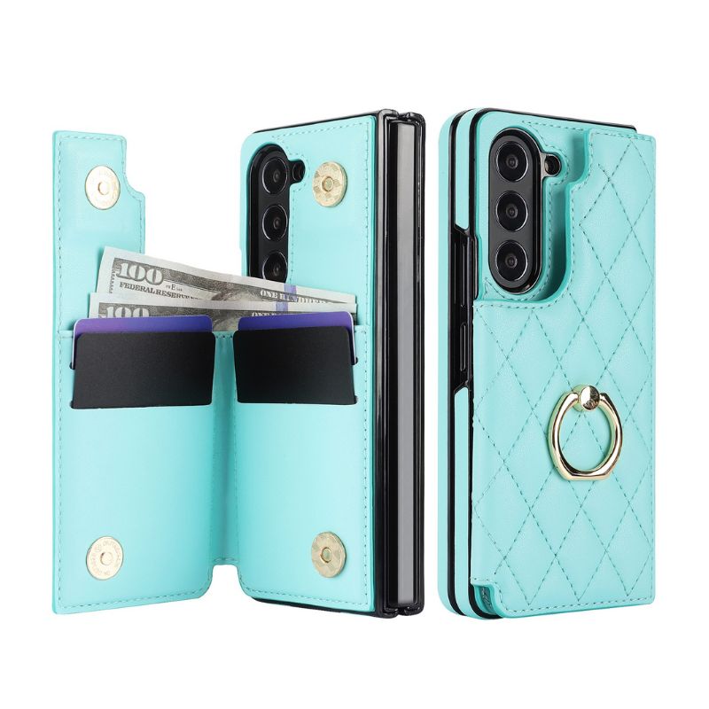 Load image into Gallery viewer, [With Card Slot] Samsung Galaxy Z Fold 6 (SM-F956) - Diamond Pattern Folding Ring Wallet Series Case - Polar Tech Australia
