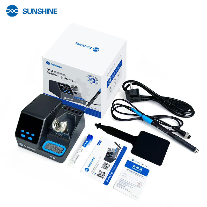 Load image into Gallery viewer, Sunshine S3 60W 3-Customizable Channels C210 Intelligent Digital Display Soldering Station
