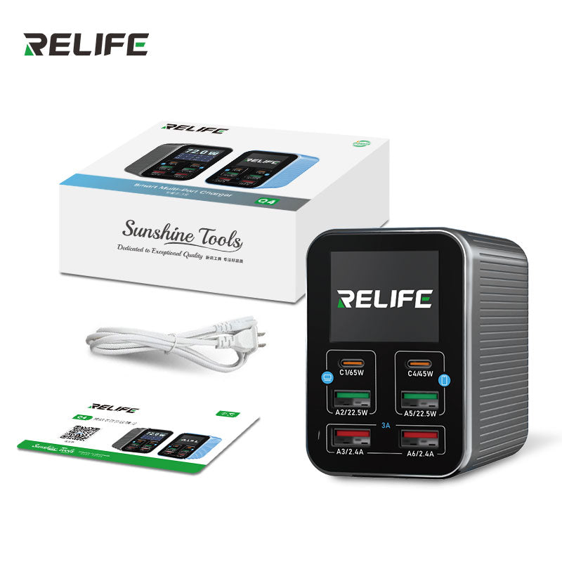 Load image into Gallery viewer, [Q4] RELIFE 72W Smart 6-Port Fast Charger
