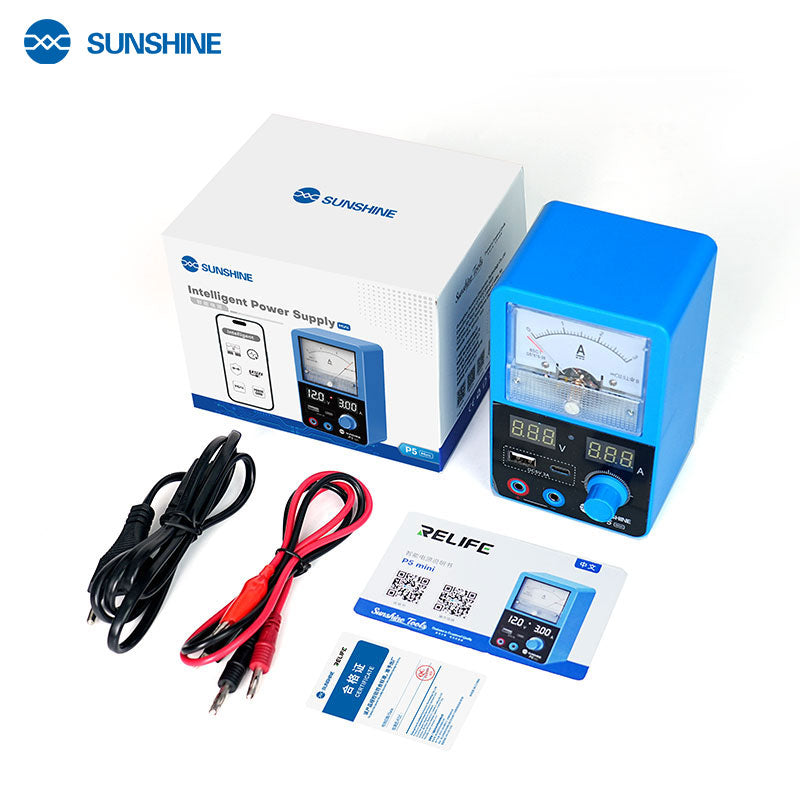 Cargue la imagen en el visor de la galería, [P5 Mini] SUNSHINE 5V / 3A Dual Display Smart Power Supply with Pointer-type Ammeter
