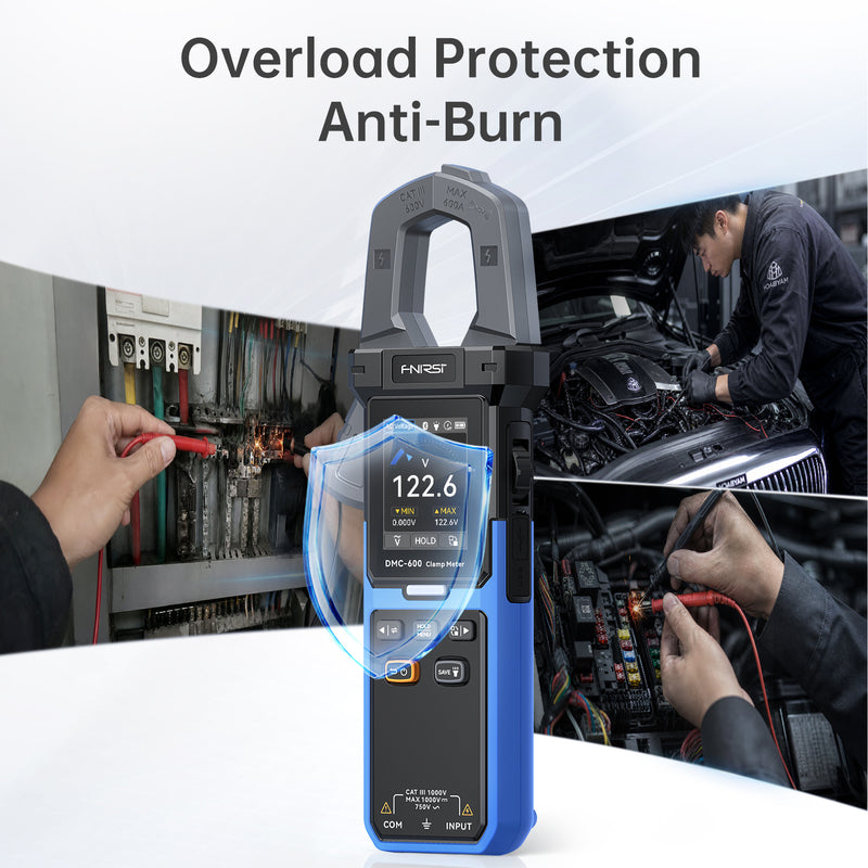 Load image into Gallery viewer, [DMC-600 / DMC-600A] FNIRSI Smart Digital Burn-Proof High-Precision Current Clamp Multimeter - Polar Tech Australia
