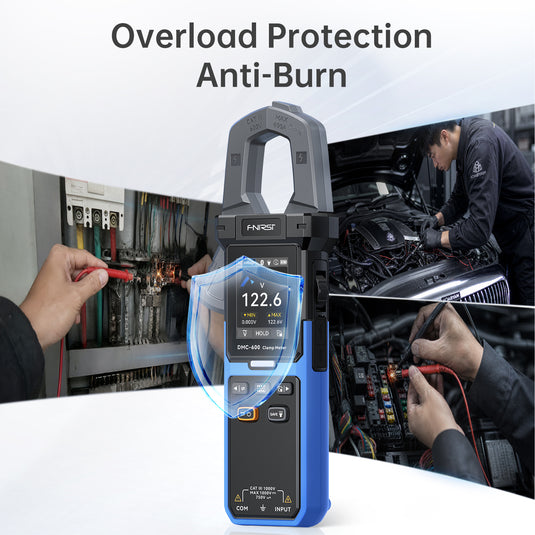 [DMC-600 / DMC-600A] FNIRSI Smart Digital Burn-Proof High-Precision Current Clamp Multimeter - Polar Tech Australia
