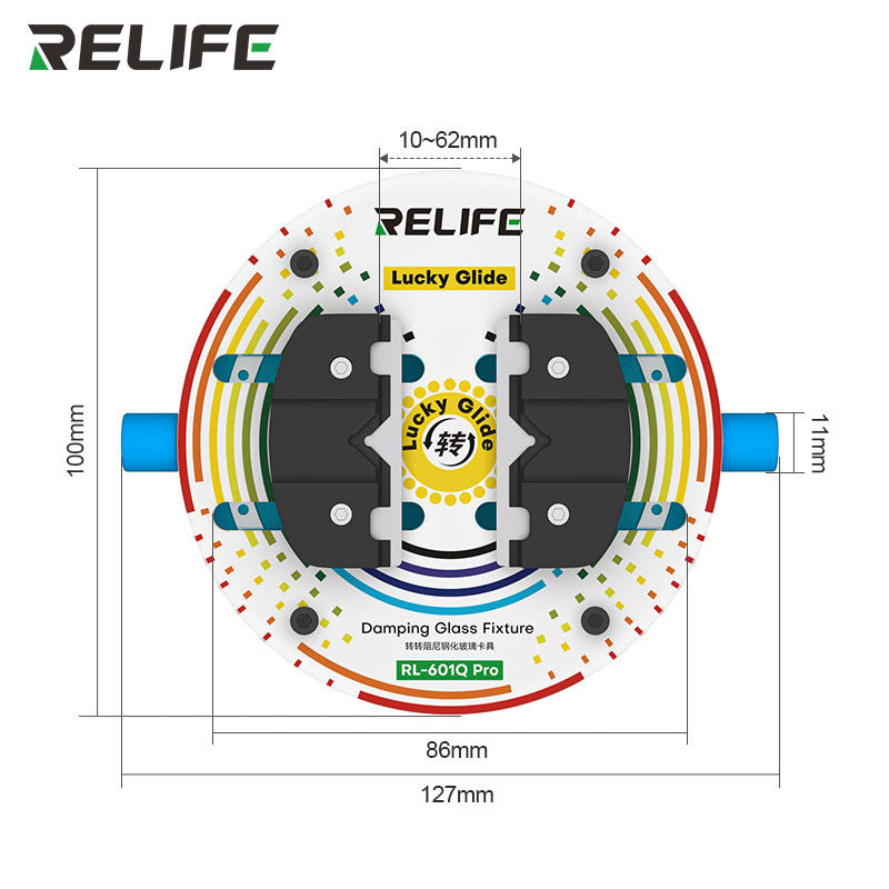 Load image into Gallery viewer, [RL-601Q Pro] RELIFE Rotating Damped Tempered Glass Fixture
