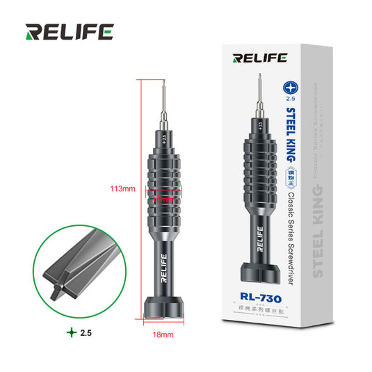 [RL-730] Relife RL-730 Steel Cannon King Classic Series Strong Magnetic S2 Bits Screwdriver