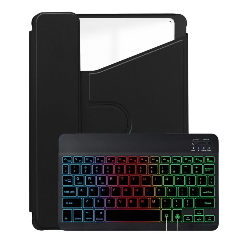 Load image into Gallery viewer, [Detachable Keyboard][With Backlit] Samsung Galaxy Tab S9 Plus/S9 FE Plus 12.4&quot; - 360 Degree Rotating Magnetic Flip Cover Case With Pen Slot - Polar Tech Australia

