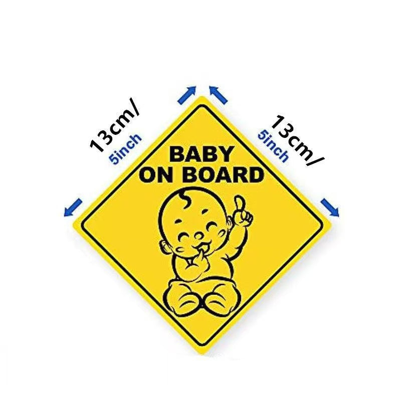 Load image into Gallery viewer, Universal Stylish Baby On Board Car Sticker Safety Sign For Reflective &amp; Weatherproof Safety Sticker - i-Station Mobile Phone &amp; Electronic Device Repair and Accessories
