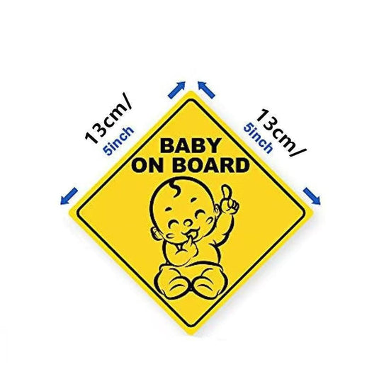 Universal Stylish Baby On Board Car Sticker Safety Sign For Reflective & Weatherproof Safety Sticker - i-Station Mobile Phone & Electronic Device Repair and Accessories