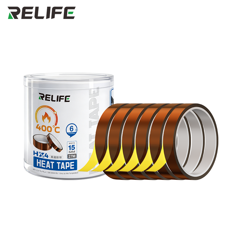 Chargez l'image dans la visionneuse de la galerie, [HX4] Relife High Temperature Kapton Tape with Multiple Sizes for Electronics Repair
