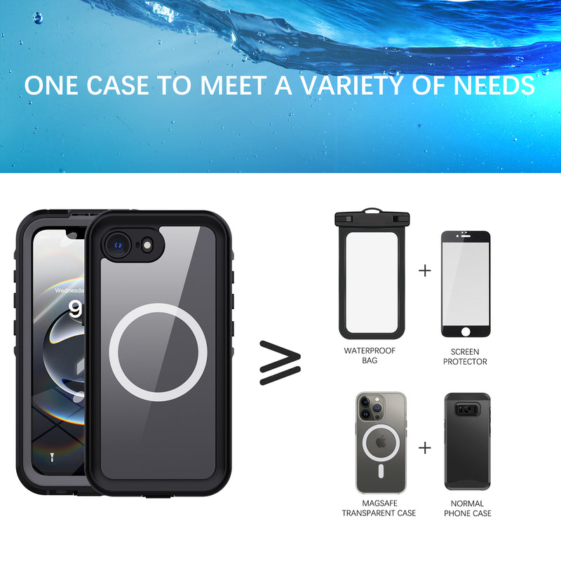 Chargez l&#39;image dans la visionneuse de la galerie, [MagSafe Compatible][Dot Series] Apple iPhone 16e Redpepper IP68 Waterproof Heavy Duty Tough Armor Case With Lanyard - Polar Tech Australia
