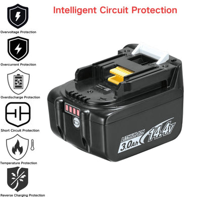 [BL1460] Makita HP347DWE DJV141RM1J BDF343RHJ (14.4V) - Replacement Electrical Tool Li-ion Battery - Polar Tech Australia