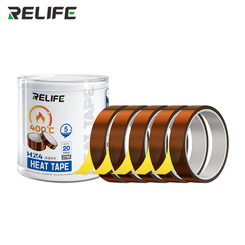 Chargez l'image dans la visionneuse de la galerie, [HX4] Relife High Temperature Kapton Tape with Multiple Sizes for Electronics Repair
