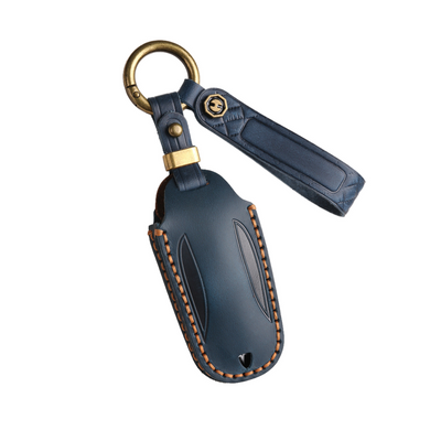 Tesla Handcrafted Genuine Leather Car Key Fob Protective Cover Case For Model 3, Y, S, X