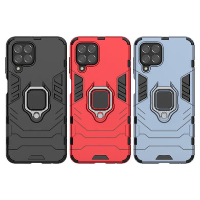Samsung Galaxy A42 5G (SM-A426) - Heavy Duty Armor Case With Ring Holder Stand
