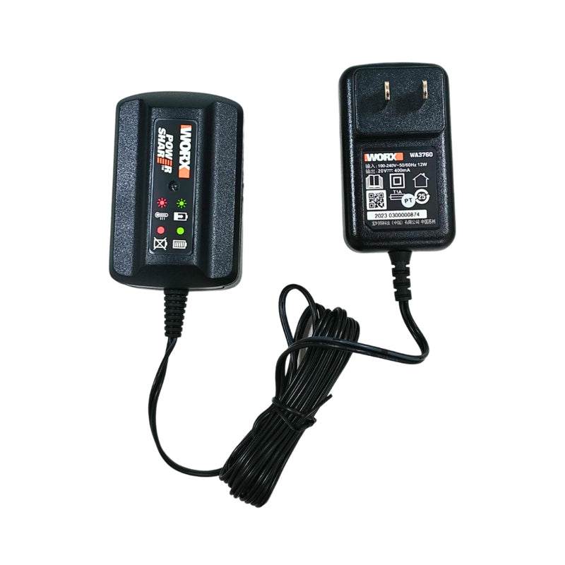 Chargez l'image dans la visionneuse de la galerie, [WA3760][20V-0.4A] Genuine Original Worx Fast Charger Electrical Tool Li-ion Battery - Replacement Charger
