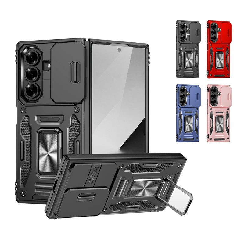 Cargue la imagen en el visor de la galería, Samsung Galaxy Z Fold7 5G - Armor PC + TPU Camera Shield Phone Case
