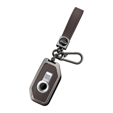 BMW Motorcycle Zinc Alloy + Leather Protection Car Key Fob Case Cover For R1200GS, R1250GS, R1200RT, K1600, K1600B