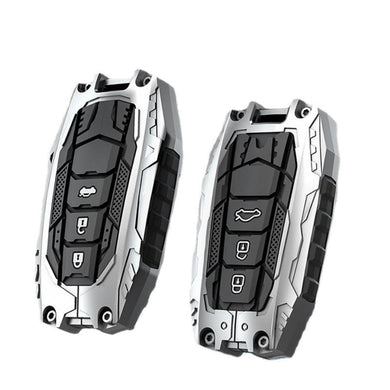 Toyota Heavy-Duty Mecha Car Key Fob Case Cover For Venza, RAV4 Prime, Land Cruiser, Fortuner, Grand Highlander, Corolla Cross, Hilux