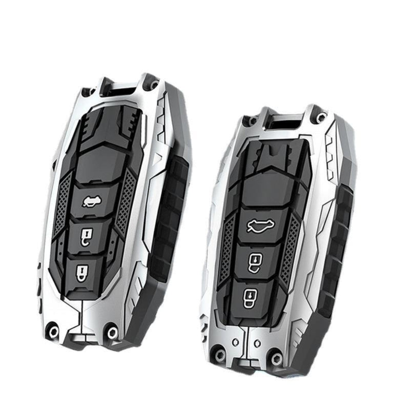 Load image into Gallery viewer, Toyota Heavy-Duty Mecha Car Key Fob Case Cover For Venza, RAV4 Prime, Land Cruiser, Fortuner, Grand Highlander, Corolla Cross, Hilux
