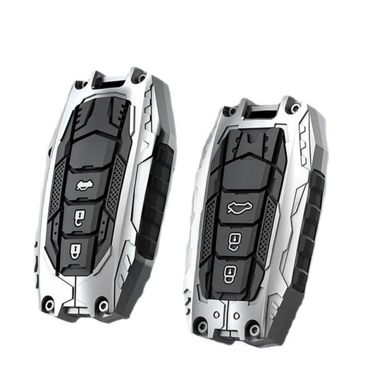 Toyota Heavy-Duty Mecha Car Key Fob Case Cover For Venza, RAV4 Prime, Land Cruiser, Fortuner, Grand Highlander, Corolla Cross, Hilux