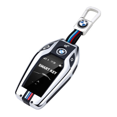 BMW Metal Shell & Soft Silicone Full Protection Car Key Fob Case Cover For 5, 6, 7 Series, X3, X5, X6, X7
