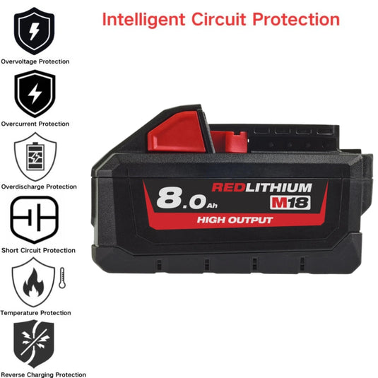 [M18B2]Genuine Original Milkwaukee 18V - Replacement Electrical Tool Li-ion Battery