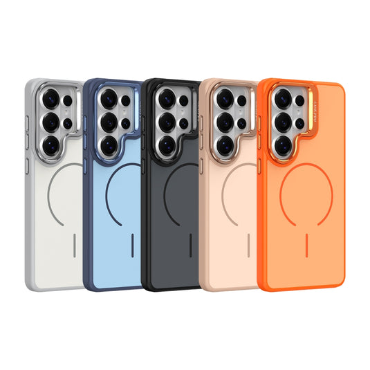 Samsung Galaxy S26 / S26 Plus / S26 Ultra - Color Block Magnetic Skin-Feel Camera Stand Protective Case