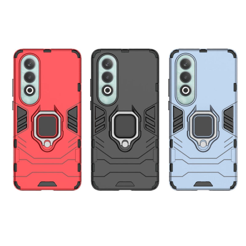Chargez l&#39;image dans la visionneuse de la galerie, OnePlus Nord CE4 Lite - Heavy Duty Armor Case With Ring Holder Stand
