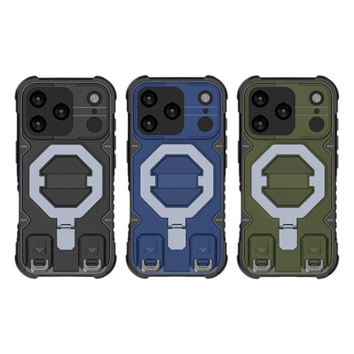 Apple iPhone 17 Pro - Shockproof MagSafe Holder Phone Case with Strap
