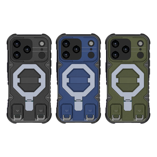 Apple iPhone 17 Pro - Shockproof MagSafe Holder Phone Case with Strap